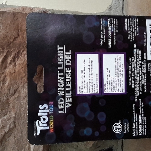 TROLLS LED Nightlight Disney DreamWorks Trolls World Tour - Picture 3 of 3